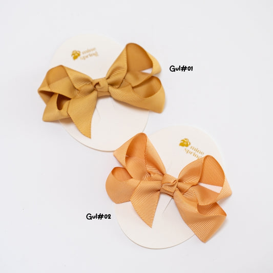Sløjfe 8cm Gul#02