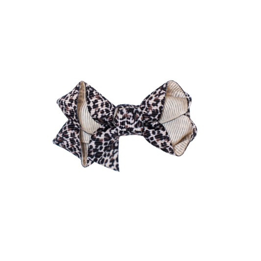 Sløjfe 6cm  Leopardmønster #01