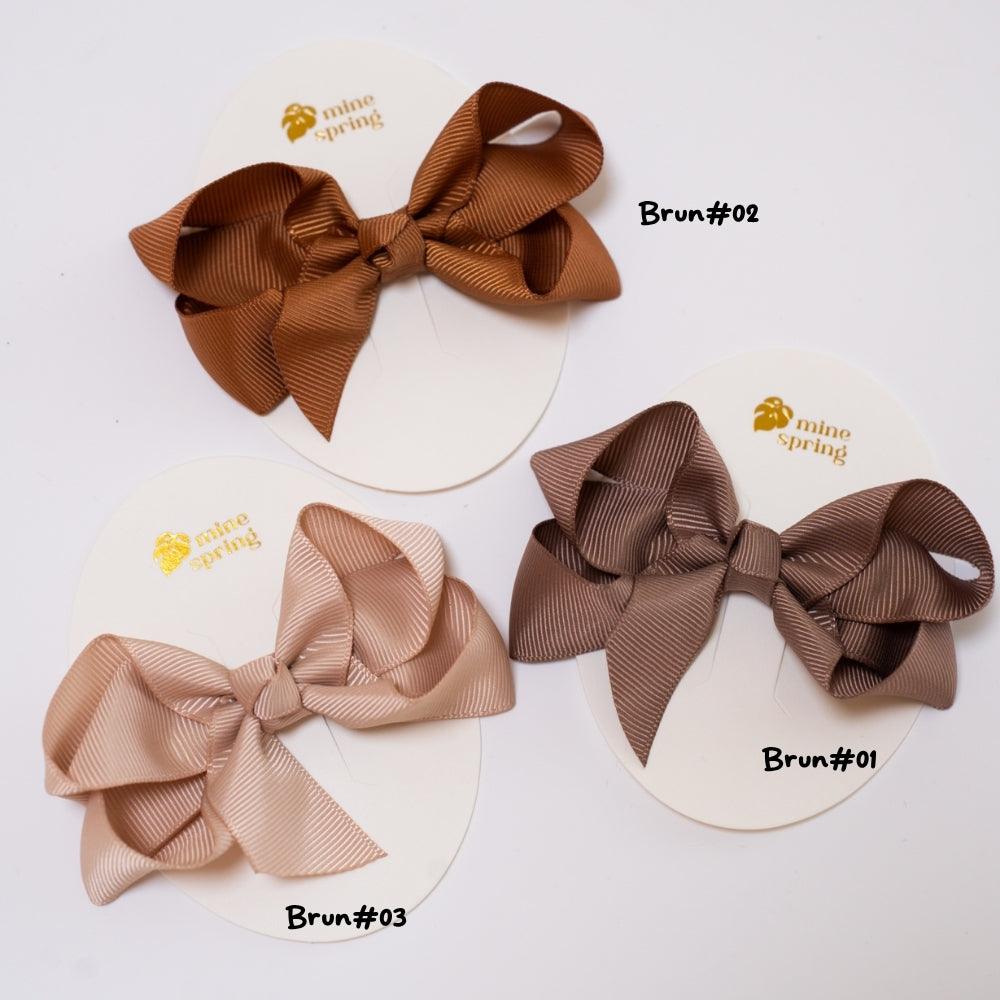 Sløjfe 4.5cm  Brun#02
