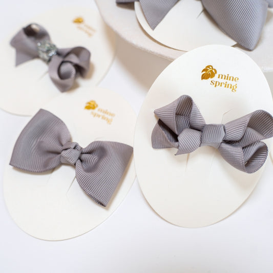 Butterfly Sløjfe 7cm  Grå#01